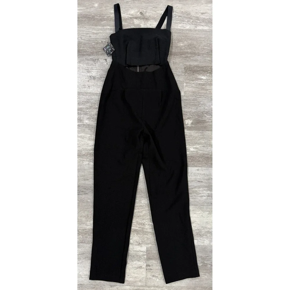 NEW Nasty Gal Bandage Cut Out Black Jumpsuit Womens size XS - Picture 2 of 7